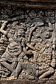 Candi Panataran - Main Temple. Ramayana relief. 